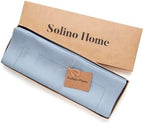 Solino Home 100% Pure Linen Woven Placemats Sky Blue, 14 x 19 in, Set of 4 - Image 4