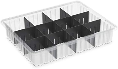 Akro-Mils 41224 6 Pack Plastic Divider for Akro-Grid Slotted Stackable Dividable Storage Tote Container Box, Compatible with 33224, Short Divider - Image 2