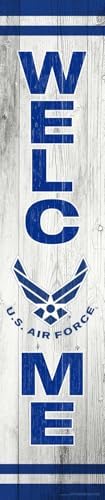 Spoontiques Air Force Porch Sign - Decorative Home Décor Wooden Signs - Rustic Outdoor Decoration - Durable and Weatherproof - Entryway Decoration - 8" x 40" by Spoontiques