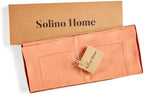 Solino Home 100% Pure Linen Dining Table Runner Coral Hemstitch, 14 x 90 in - Image 5