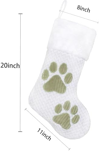LUBOT Set of 6 Pack Christmas Stockings Applique Sequin Embroidery Craft Mix Plush Classic Rustic Large Family Xmas Stocking Set Fireplace Hanging Holiday Decor - Image 3