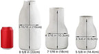 Ceramic Vases for Home Decor - Matte White Textured Vase Set of 3, Decorative Vases for Flowers, Pampas Grass Arrangement, Table Centerpieces, Office and Living Room Boho Decor - Image 7