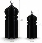 iwa concept Islamic Minaret Table Decor Statue, 3D Acrylic Mosque Sculpture, Modern Minimalist Interlocking Statue for Ramadan, Eid and Muslim Home - Image 4