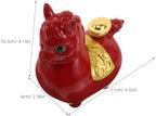 VOSAREA Ceramic Crimson Horse Figurine for 2026 Lunar New Year Decor - Image 2