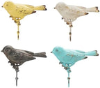 SOFFEE DESIGN Set of 4 Vintage Metal Birds Wall Coat Hooks, Heavy Duty Hangger Hooks, Farmhouse Wall Mounted Hanging Rack Hooks for Scarf, Bag, Towel, Key, Cap by SOFFEEDESIGN