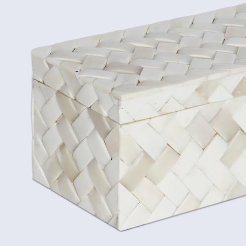 Handicrafts Home Decorative Organizer Box 10x5 – Large Keepsake Box with Lid, Modern Decorative Storage Box, Bohemian Coffee Table Décor, Jewelry & Memory Box, Decorative Accent Box for Home Décor - Image 4