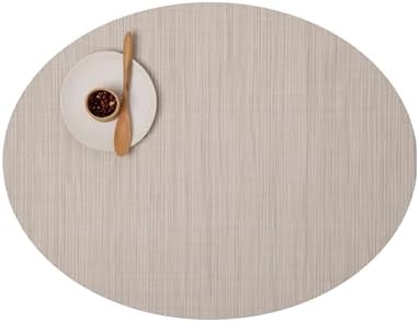 Chilewich Bamboo Placemats Set of 4, Woven Oval Placemats by Chilewich