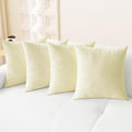 CaliTime Decorative Couch Throw Pillow Covers 18 X 18 Inches Beige by CaliTime