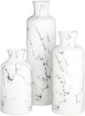 Creative Scents White Marble Look Vases Home Decor - Vase Set of 3 - Perfect for Holding Pampas Grass, Dried/Fresh Flowers, Vases for Your Kitchen, Bedroom, Office, Living/Dining Room, or Shelf Decor by CreativeScents