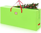 9 ft Christmas Tree Storage Bag Heavy Duty 420D Oxford Artificial Christmas Tree Bag with Reinforced Handles Dual Zippers Card Slot Wide Opening Extra Large Storage Container, Green by Hubeii