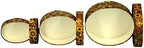 Sarah's Hat Boxes – Orange circles Decorative Gift Box Set of 3 | Elegant Reusable Storage Boxes for Gifts, Keepsakes, Jewelry, or Special Items | Unique Printed Design - Image 2