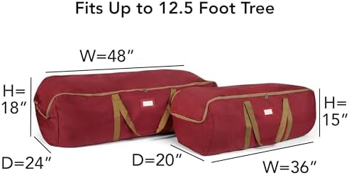 Covermates Christmas Tree Storage Bag, Red - Image 3