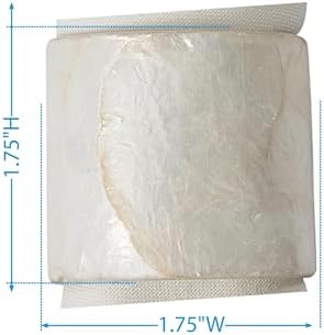Split P Capiz Napkin Ring Set of 4, Natural Shell - Image 4