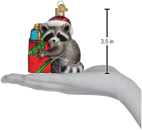 Old World Christmas Christmas Bandit Raccoon Glass Blown Ornament for Christmas Tree - Image 4