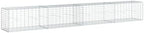 vidaXL Gabion Basket with Cover 157.5"x19.7"x19.7" Galvanized Iron by vidaXL