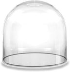CYS EXCEL Glass Cloche Dome (H:10" D:9.75") | Multiple Sizes Decorative Showcase Display for Antique Collectibles | Bell Jar Terrarium & Dessert Cover by CYSEXCEL%C2%AE