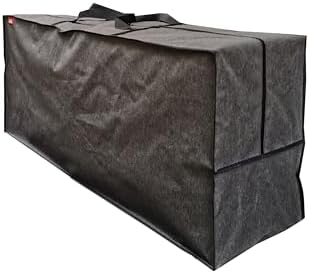 Outdoor Rectangular Cushion Storage Bag, Protective Zippered Storage Bags with Handles, 60"X20"X28" Dark Grey by acoveritt