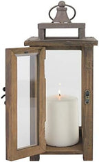 Stonebriar Decorative Wooden Candle Lantern, Use As Decoration for Birthday Parties, a Rustic Wedding Centerpiece, or Create a Relaxing Spa Setting, For Indoor or Outdoor Use, Small - Image 3