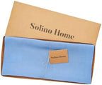 Solino Home 100% Pure Linen Table Runner Provence Blue, Fete 14 x 120 in - Image 5