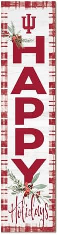 KH Sports Fan Indiana Hoosiers Holiday Porch Leaner, 11x46 Inches, Hoosiers Outdoor Christmas Sign; Display Some Holiday Cheer with This Indiana Hoosiers Christmas Sign by BostonCollegeEagles