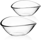 Mikasa Alister Lead Free Crystal Decorative Set of 2 Bowls, 10.75 inch, 8.25 inch by Mikasa