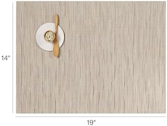 Chilewich Bamboo Placemats Set of 4, Woven Rectangle Placemats - Image 2