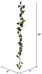Vickerman 56" Artificial Green Ivy Garland - 2 Pack - Faux Floral Decor - Greenery Accent - Maintenance Free - Natural and Realistic Garland - Everyday or Special Occasion - Image 2