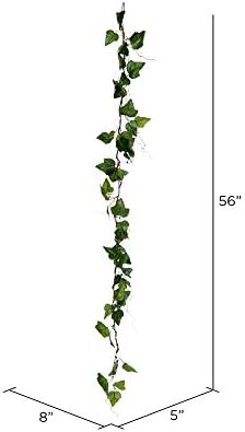 Vickerman 56" Artificial Green Ivy Garland - 2 Pack - Faux Floral Decor - Greenery Accent - Maintenance Free - Natural and Realistic Garland - Everyday or Special Occasion - Image 2