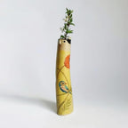 Spring Family Bud Vases, Resin Bohemian Family Vase, Girls Face Cute Hand Painted Vase, Cute Hand Character Vase, for Home Decor Living Room Personalized Decor (3PCS) - Image 3