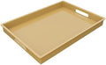 MAONAME Gold Serving Tray with Handle, Rectangular Beaded Decorative Tray by MAONAME