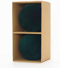 6In Large Green Velvet Christmas Ornaments Set,2Pcs Flocked Ornaments Balls by Senjie