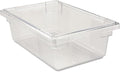 Rubbermaid Commercial Products Polycarbonate Food Storage Box/Tote, 3.5 Gallon, Clear, for Restaurant/Kitchen/Cafeteria (Pack of 6) by RubbermaidCommercialProducts