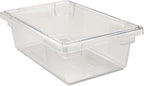 Rubbermaid Commercial Products Polycarbonate Food Storage Box/Tote, 3.5 Gallon, Clear, for Restaurant/Kitchen/Cafeteria (Pack of 6) by RubbermaidCommercialProducts
