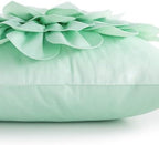 OiseauVoler Decorative 3D Flower Throw Pillow Covers 18x18 Inch - Image 7