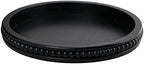 Creative Co-Op Farmhouse Decorative Round Wood Tray with Hobnail Edge, Black by Unknown