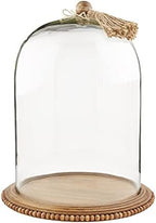 Mud Pie Beaded and Glass Tassel Cloche Set, Small 11 1/2" x 9" Dia | Large 15 1/2" x 12" Dia - Image 2