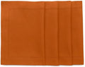 Solino Home Cotton Linen Placemats Cinnamon Hemstitch, 14 x 19 in, Set of 4 by SolinoHome