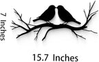 GlintHome Black Metal Wall Art Bird on Tree Branch Silhouette Bird Art Decor for Living Room Garden Bedroom Office Home Wall Decor - Image 6