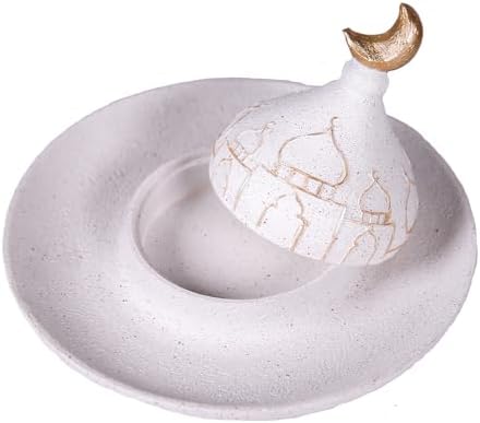 Ramadan Eid Home Decorations for Home 2025 Gold and White Mosque Tower Islamic Eid Mubarak decore by Hebdids