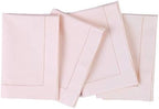 Solino Home Cotton Linen Cloth Dinner Napkins Pink, 20 x 20 in, Set of 4 by SolinoHome