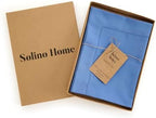 Solino Home Cotton Linen Woven Placemats Dusty Blue, 14 x 19 in, Set of 4 - Image 3