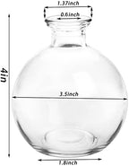 SOUJOY Set of 12 Small Glass Ball Bud Vase, Unique Mini Low Sitting Flower Vase, Clear Floral Centerpieces for Home Decor, Weddings, Floral Arrangements, Events, Parties - Image 2