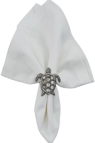 Split P Sea Turtle Napkin Ring Set of 4, Metal by ParkDesigns