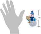 The Bridge Collection Happy Hanukkah Snowman Ornaments - Set of 2 - Image 2