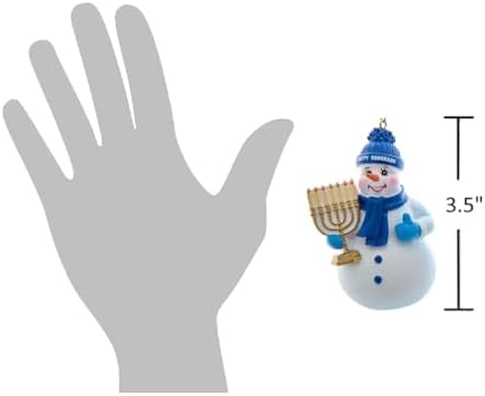 The Bridge Collection Happy Hanukkah Snowman Ornaments - Set of 2 - Image 2