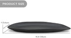 BANOMII Leaf Decorative Bowl for for Home Decor, 15.5'' Long Resin Bowl for Key Purse Candle, Decorative Tray for Kitchen Counter Entryway Dining Coffee Table Centerpiece, Black, Medium - Image 2