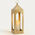 Modern Farmhouse Lantern Decor Metal Decorative Hanging Candle Lanterns by SUJUN