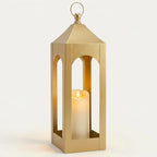 Modern Farmhouse Lantern Decor Metal Decorative Hanging Candle Lanterns by SUJUN