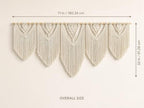 oiikain Extra Large Macrame Wall Hanging, 5-Piece Boho Decor, 73 x 32 Inch - Image 2