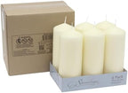Stonebriar 80 Hour Long Burning Unscented Pillar Candles, 3x8, Ivory, 6 count - Image 2